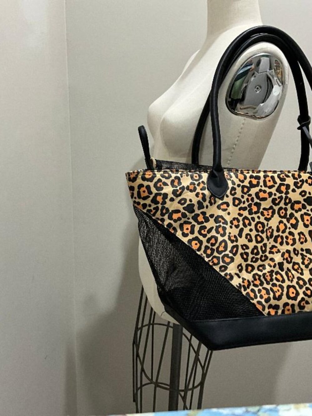 Pet Gear leopard vinyl & mesh small Dog & Cat Carrier Bag NWOT